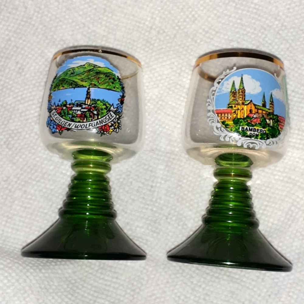 Vintage E&A Neudenau Bockling glasses